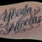 Klinik Tatuaggio Lettering Marco Candioli